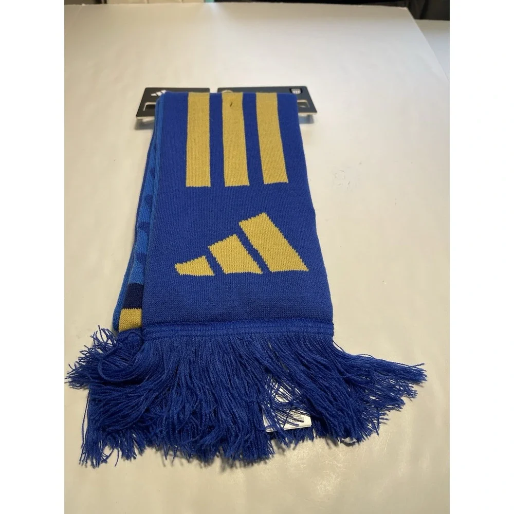Adidas Italy Scarf Logo & Crest Match Day World Cup Blue New